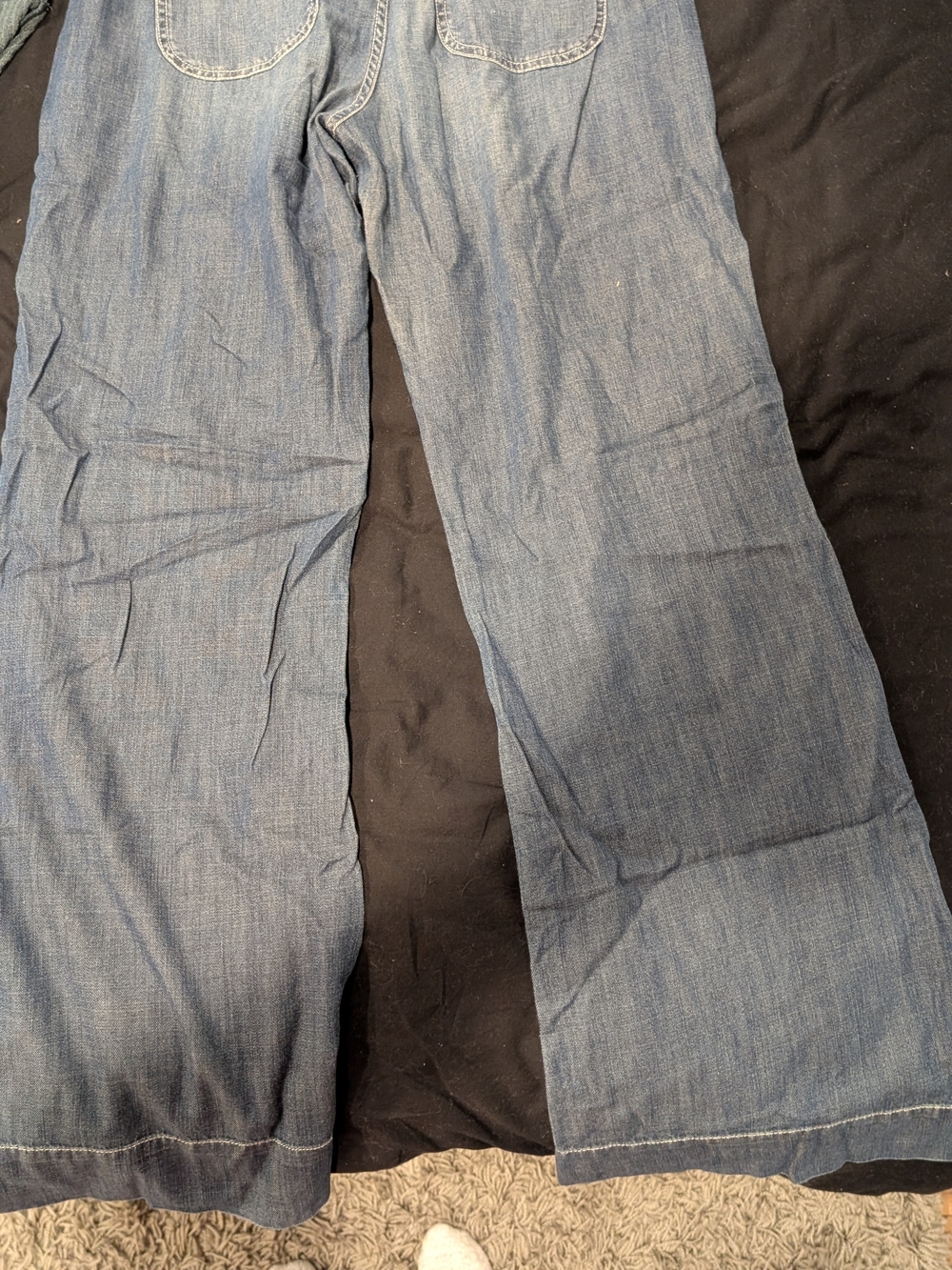 Lucky Brand Light Blue Wide-Leg Jeans with Drawstring - Picture 4 of 4